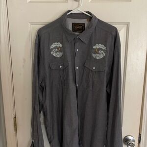 Howler Brothers Gray Gaucho Snapshirt